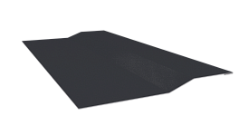 Планка крепёжная фальц 50x17x29 мм, 7024 графитовый серый глянцевый
