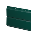 Металлосайдинг Л-брус 264/240x0,5 мм, 6005 зеленый мох глянцевый