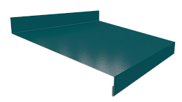 Отлив простой 20х150х20 мм, 6002 лиственно-зеленый глянцевый