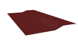 Планка крепёжная фальц 50x17x29 мм, 3011 коричнево-красный глянцевый