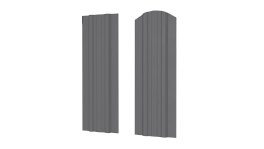 Штакетник Евротрапеция 110x0,45 мм, 7037 пыльно-серый глянцевый