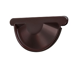 Заглушка торцевая универсальная 125 мм, 8017 шоколадно-коричневый