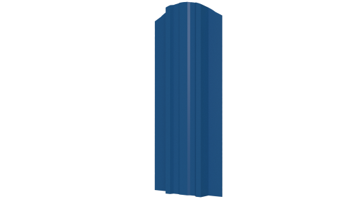 Штакетник Евротрапеция 117x0,45 мм, 5015 небесно-синий глянцевый