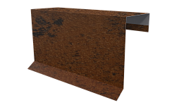 Планка торцевая фальц 65x97 мм, Картэн