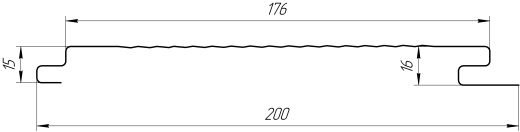 Лайн Про Гофр 200/176x0,45 мм, 3005 винно-красный матовый