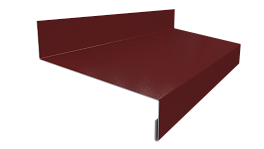 Отлив простой 20х70х20 мм, 3020 транспортный красный глянцевый