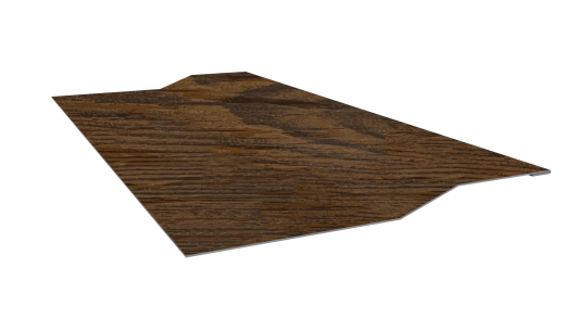 Планка крепёжная фальц 50x17x33 мм, Дуб Локарно 3D
