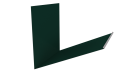 Планка примыкания верхняя к трубе фальц 250x210 мм, 6005 зеленый мох глянцевый