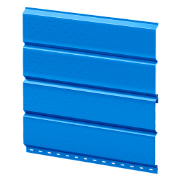 Софит Л-брус перфорированный 264/241x0,5 мм, 5005 сигнальный синий глянцевый
