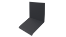 Планка примыкания верхняя к стене фальц 150x130x20 мм, 7024 графитовый серый матовый