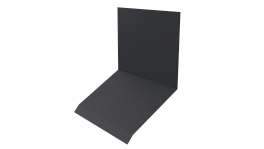 Планка примыкания верхняя к стене фальц 150x130x20 мм, 7024 графитовый серый PUR Pruf