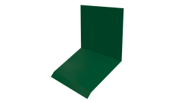 Планка примыкания верхняя к стене фальц 150x130x20 мм, 6029 мятно-зеленый глянцевый