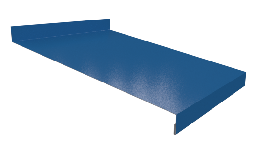 Отлив простой 20х250х20 мм, 5021 водная синь глянцевый