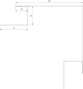 Планка угла наружного сложная Блок-хаус 110x110x2000 мм, 7035 светло-серый глянцевый