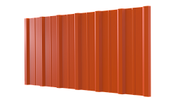 Профнастил НС16 1150/1100x0,4 мм эконом, 2004 оранжевый глянцевый
