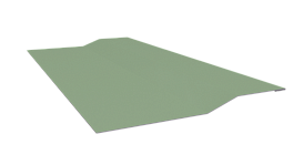 Планка крепёжная фальц 50x17x29 мм, 6019 бело-зеленый глянцевый