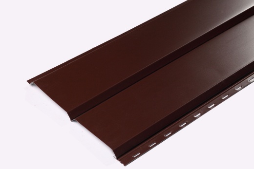 Металлосайдинг Евробрус 359/340x0,45 мм, 8017 шоколадно-коричневый глянцевый