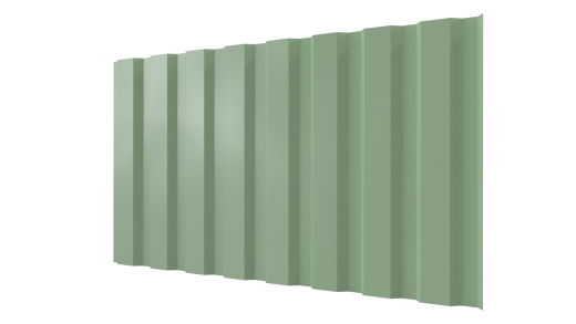 Профнастил С20A 1150/1100x0,3 мм, 6019 бело-зеленый глянцевый