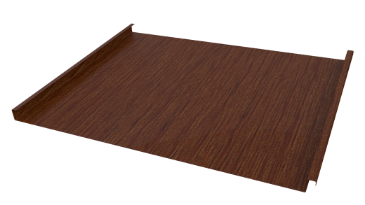 Фальцевая кровля 562/550x0,45 мм, Золотистый дуб 3D