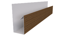 Планка П-образная Блок-хаус 30x30x2000 мм, Дуб Сантана 3D