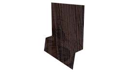 Планка стартовая фальц 135x30x55 мм, Морёный дуб 3D