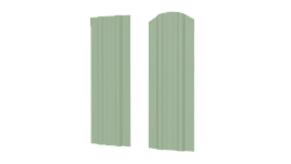 Штакетник Евротрапеция 110x0,4 мм, 6019 бело-зеленый глянцевый