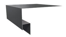 Планка околооконная Блок хаус 200х75х30 мм, 7005 мышино-серый глянцевый