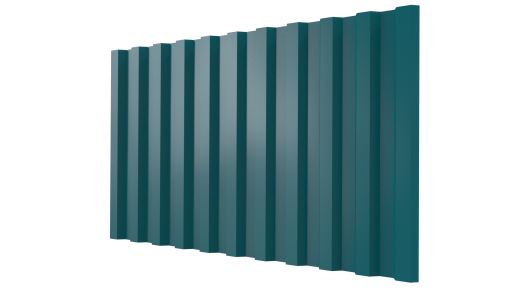 Профнастил С21 1051/1000x0,4 мм эконом, 5021 водная синь глянцевый