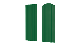 Штакетник Евротрапеция 110x0,4 мм, 6029 мятно-зеленый глянцевый