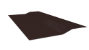 Планка крепёжная фальц 50x17x29 мм, 8017 шоколадно-коричневый глянцевый