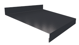 Отлив простой 20х150х20 мм, 7035 светло-серый глянцевый