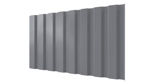 Профнастил С20A 1150/1100x0,4 мм эконом, 7040 серое окно глянцевый