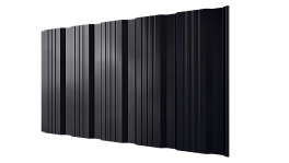 Профнастил К20 1185/1120x0,3 мм, 9005 черный янтарь глянцевый