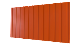 Профнастил С10 1170/1100x0,7 мм, 2004 оранжевый глянцевый