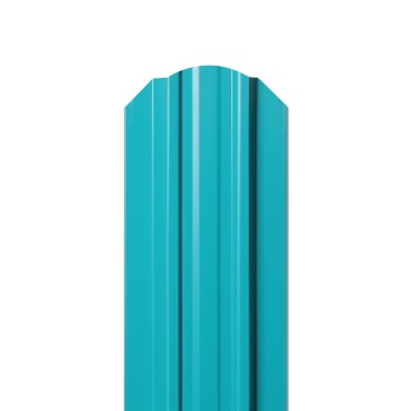 Штакетник Евротрапеция 117x0,5 мм, 5021 водная синь глянцевый