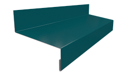 Отлив простой 20х50х20 мм, 6002 лиственно-зеленый глянцевый