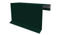 Планка торцевая фальц 65x97 мм, 6005 зеленый мох глянцевый