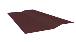 Планка крепёжная фальц 50x17x29 мм, 0,45 3005 винно-красный