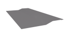 Планка крепёжная фальц 50x17x29 мм, 7004 сигнальный серый глянцевый