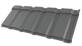 Металлочерепица Каскад 1185/1150x0,5 мм, 7005 мышино-серый глянцевый