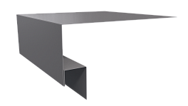 Планка околооконная Блок хаус 200х75х30 мм, 7004 сигнальный серый глянцевый