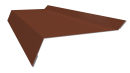 Планка примыкания в штробу 20x60x10 мм, 8004 медно-коричневый глянцевый