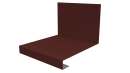 Планка примыкания нижняя к трубе фальц 140x200 мм, 3009 оксид красный глянцевый