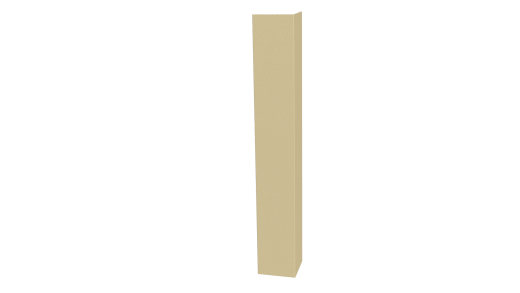 Планка угла наружного 30x30x2000 мм, 1014 слоновая кость глянцевый