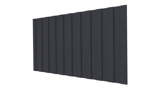 Профнастил С8 1200/1150x0,5 мм, 7024 графитовый серый стальной бархат