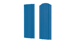 Штакетник Евротрапеция 110x0,5 мм, 5015 небесно-синий глянцевый