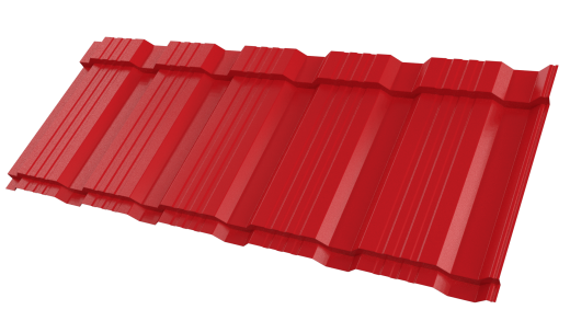 Профиль Пегас 1195/1130x0,45 мм, 3020 транспортный красный глянцевый