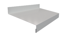 Отлив простой 20х100х20 мм, 9005 черный янтарь глянцевый