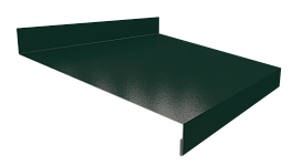 Отлив простой 20х150х20 мм, 6019 бело-зеленый глянцевый