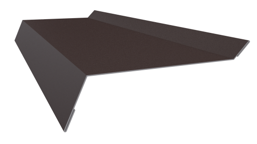 Планка примыкания в штробу 20x60x10 мм, 8017 шоколадно-коричневый PUR Pruf